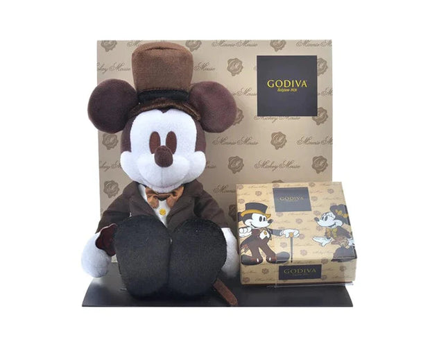 Godiva Disney Japan Plush Set Chocolate Mickey