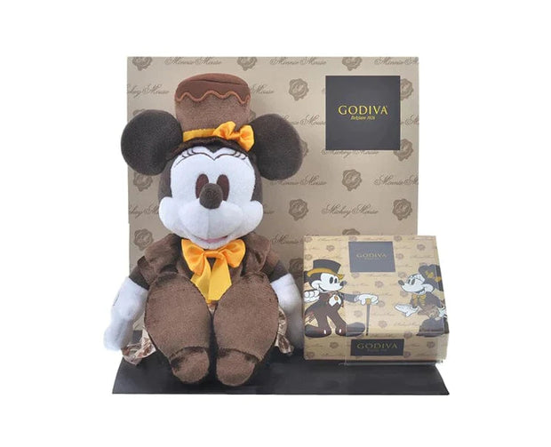 Godiva Disney Japan Plush Set Chocolate Minnie