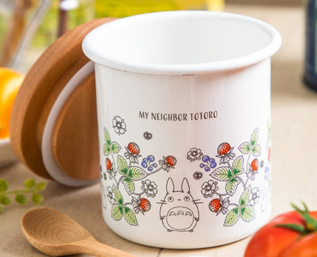Studio Ghibli Totoro Enamel  Kitchen Canister