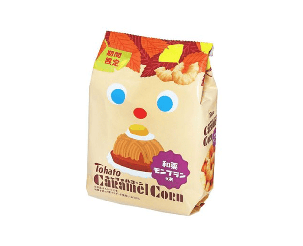 Japanese Chestnut Mont Blanc Caramel Corn Candy and Snacks Sugoi Mart