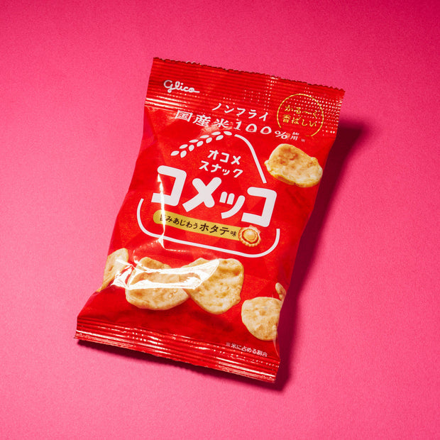 Komekko Rice Crackers: Scallop Flavor