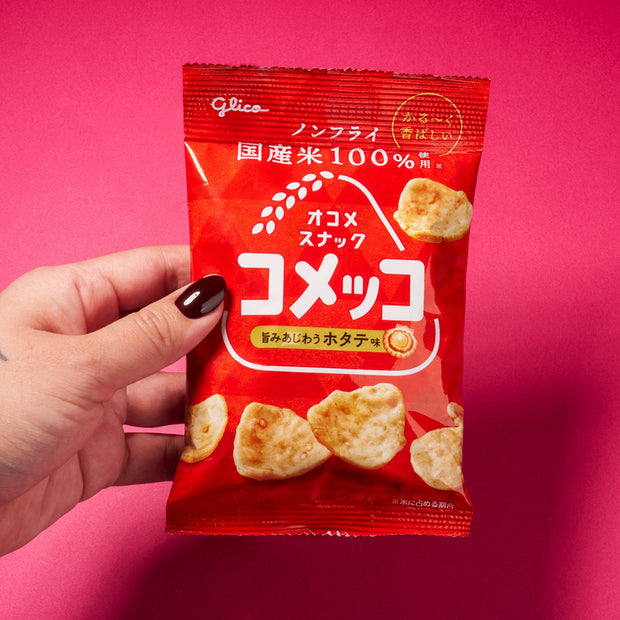 Komekko Rice Crackers: Scallop Flavor