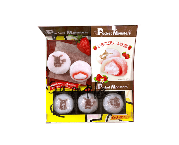 Pikachu Strawberry Cream Daifuku Omiyage Candy and Snacks Japan Crate Store