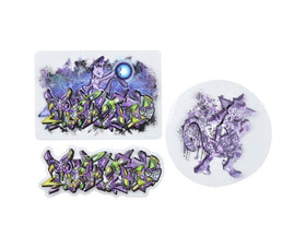 Pokemon Graffiti Art 3-Sticker Set (Mewtwo)