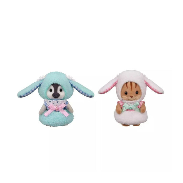 Sylvanian Families Lop Ear Rabbit Costumes Baby Pair Set