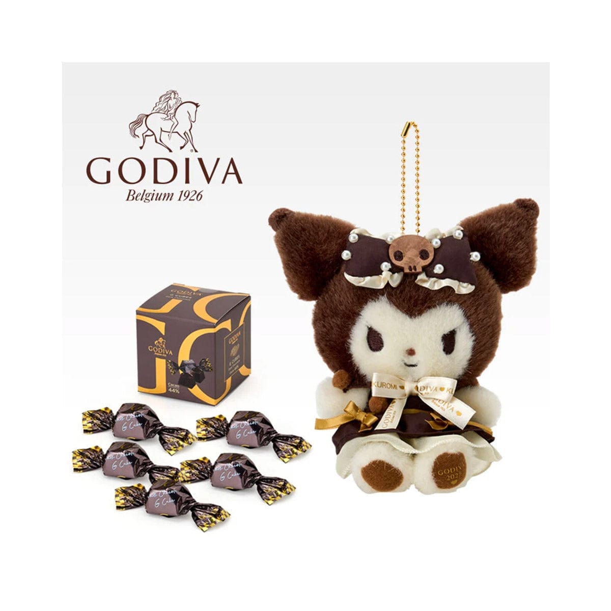 Sanrio X Godiva Mascot Holder 2025: Kuromi