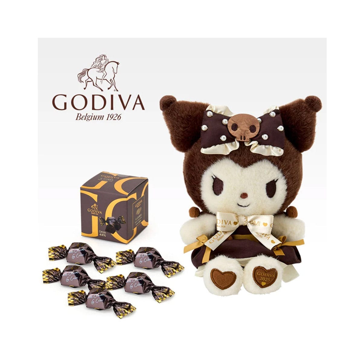 Sanrio X Godiva Plush Doll 2025: Kuromi