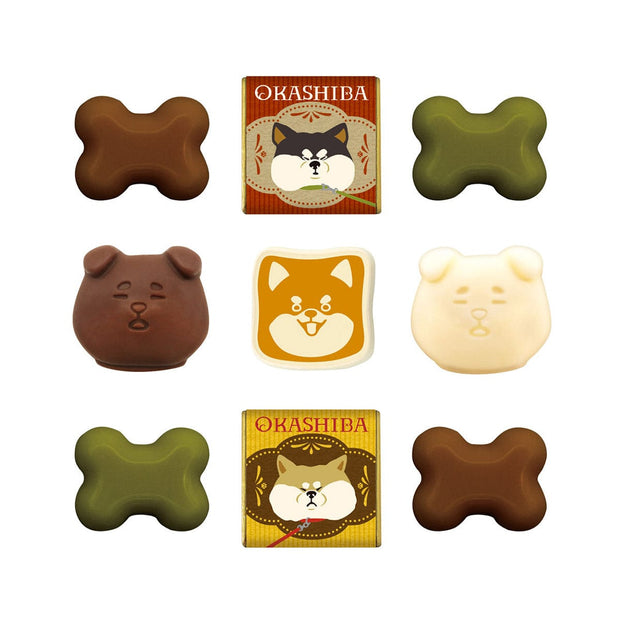 Okashiba Valentine's Chocolate Gift Tin: 9 Assortment
