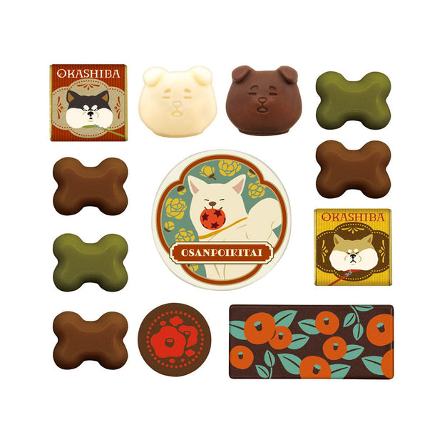Okashiba Valentine's Collection Assorted Chocolate Can