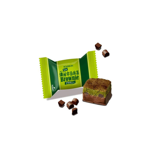 Bourbon Mini Rich Uji Matcha Brownie: 8 Pieces