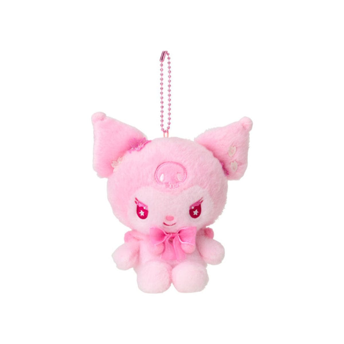Sanrio Japan Sakura 2025 Mascot Plush Keychain: Kuromi