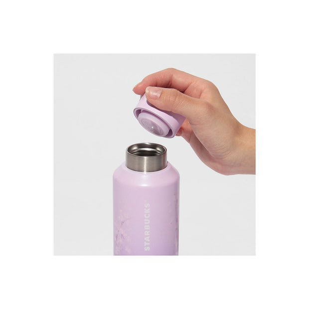 Starbucks Sakura 2025 Stainless Steel Bottle Purple Gradient