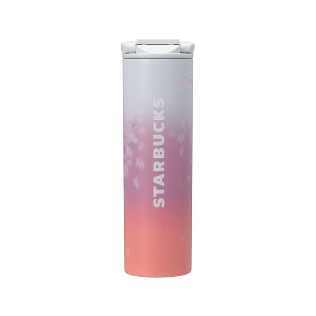 Starbucks Sakura 2025 Stainless Steel Bottle Orange Gradient