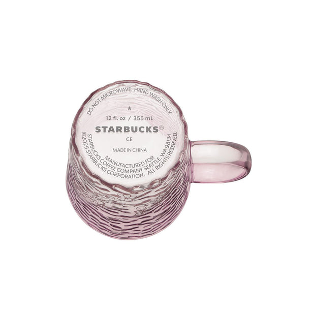 Starbucks Sakura 2025 Heat-Resistant Glass Mug Pink