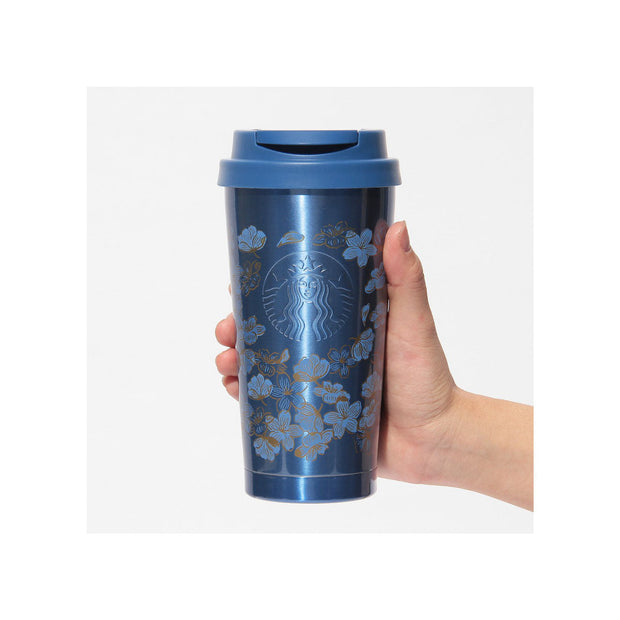Starbucks Sakura 2025 Stainless Steel Tumbler Night Blue