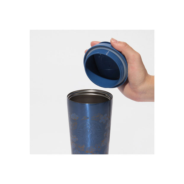 Starbucks Sakura 2025 Stainless Steel Tumbler Night Blue
