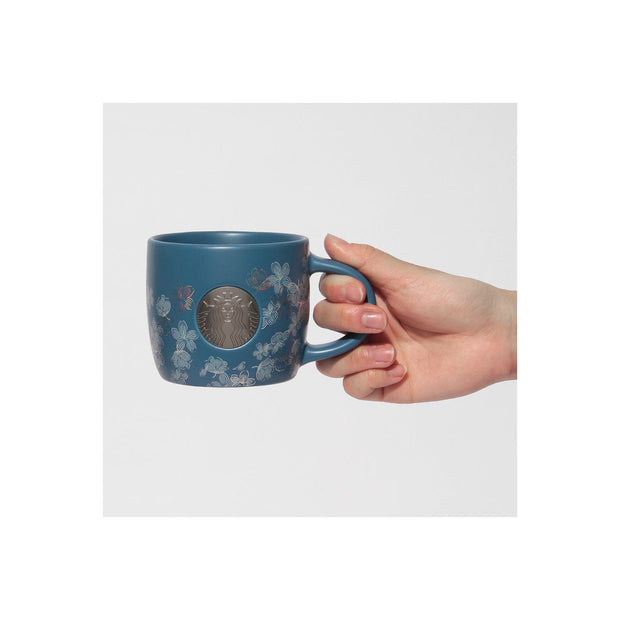 Starbucks Sakura 2025 Mug Medal Night Blue