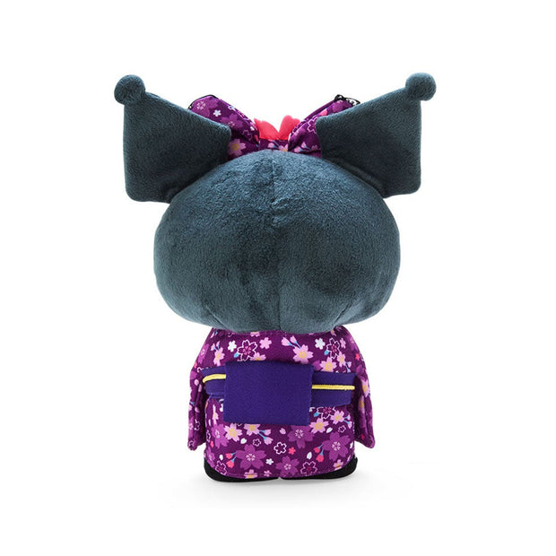 Sanrio Japan Sakura 2025 Kimono Plush Toy: Kuromi