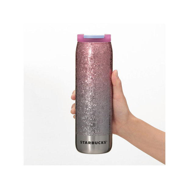 Starbucks Spring 2025 Can-Shaped Bottle: Crack Purple Gradient
