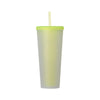 Starbucks Spring 2025 Logo Cold Cup Tumbler: Neon Yellow