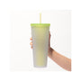 Starbucks Spring 2025 Logo Cold Cup Tumbler: Neon Yellow thumbnail 7