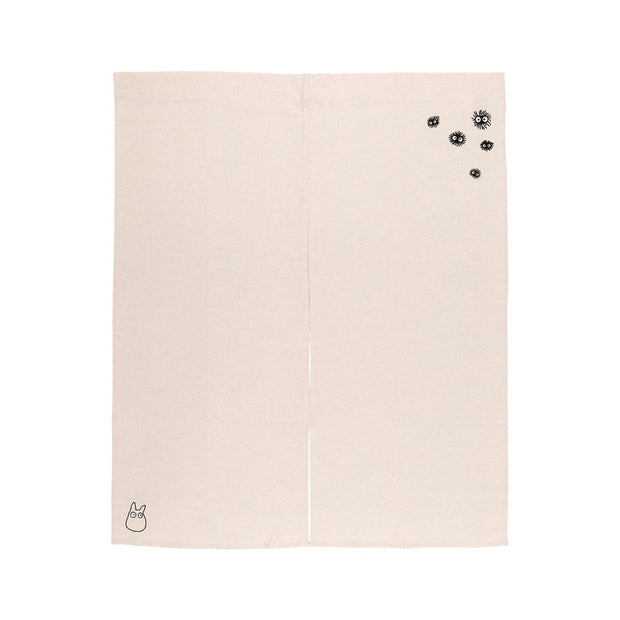 Ghibli My Neighbor Totoro Embroidered Curtain Kurosuke: Ivory