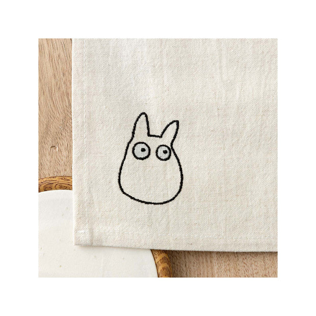 Ghibli My Neighbor Totoro Embroidered Curtain Kurosuke: Ivory