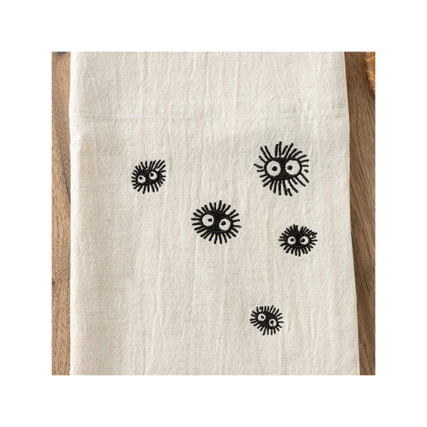 Ghibli My Neighbor Totoro Embroidered Curtain Kurosuke: Ivory