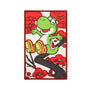 Nintendo Super Mario Red Blossom Hanafuda Mini Towel: Yoshi thumbnail 1