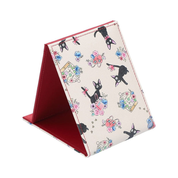 Ghibli Kiki's Delivery Service Watercolor Flower Mirror: Jiji