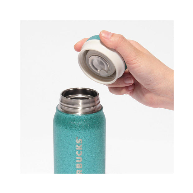 Starbucks Stainless Steel Bottle Glitter Turquoise