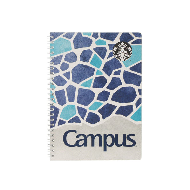 Starbucks Campus Ring Notebook: Dual Blue