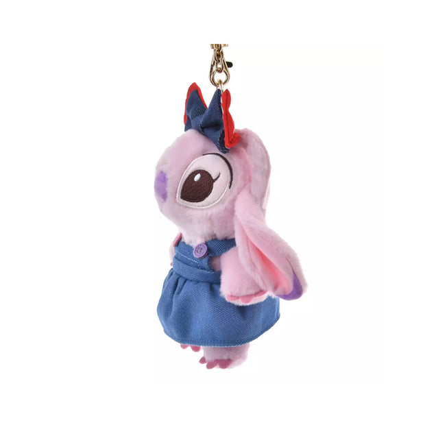 Disney Lilo & Stitch Denim Keychain: Angel