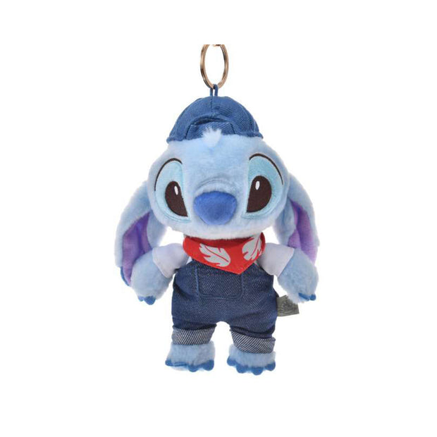 Disney Lilo & Stitch Denim Keychain: Stitch