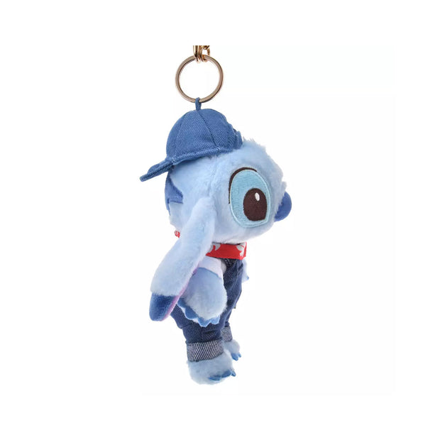 Disney Lilo & Stitch Denim Keychain: Stitch
