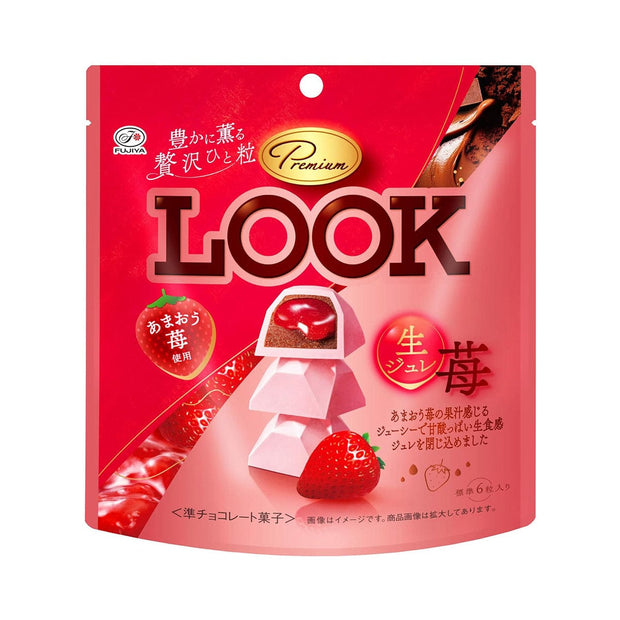 Fujiya Premium Look Raw Jelly Strawberry