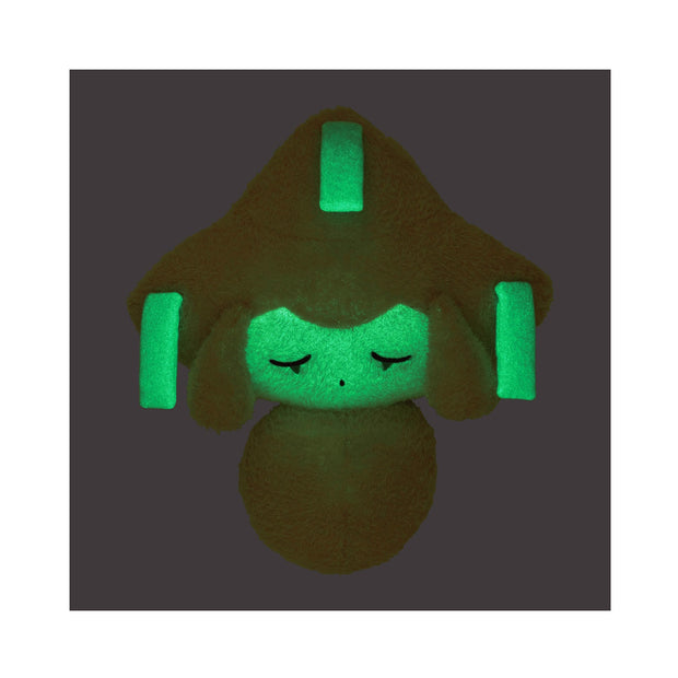 Pokemon Center Sleepy Jirachi Glow in the Dark Plush