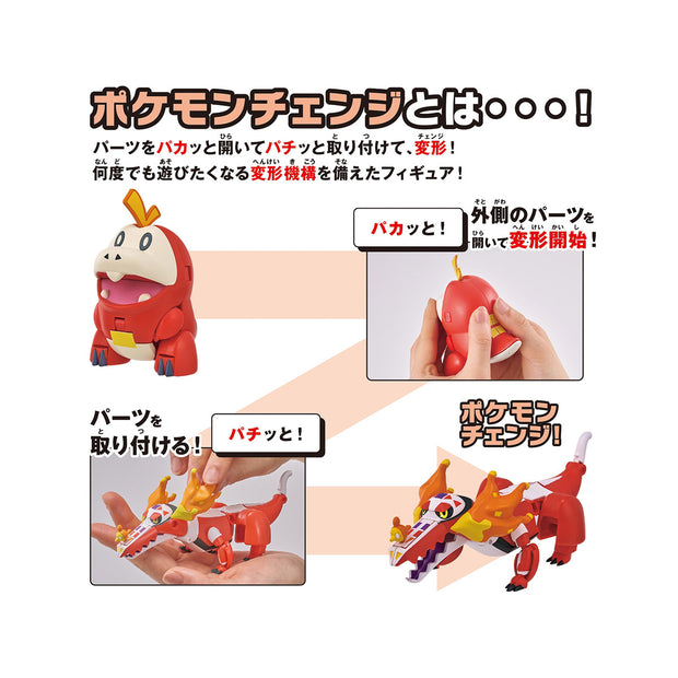 Pokemon Fuecoco to Skeledirge Transformer