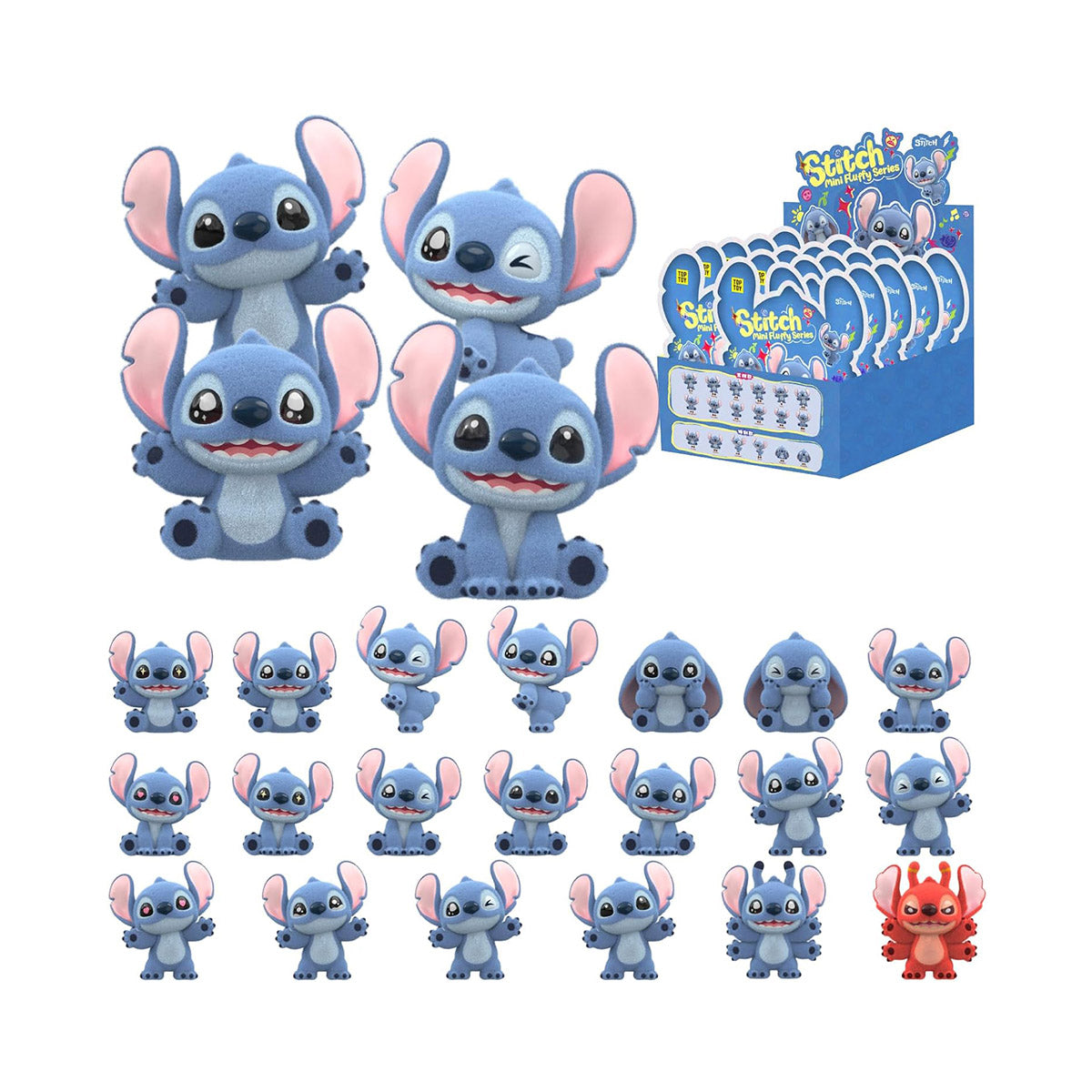 Top Toy Disney Mini Fluffy Stitch Series 3: Full Set
