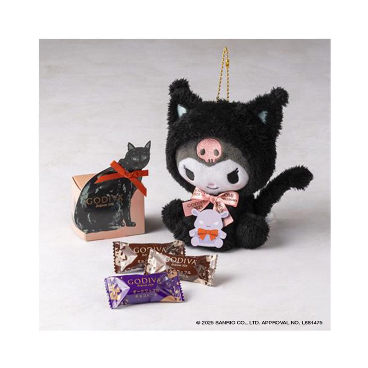 Halloween Godiva Black Cat Kuromi Set