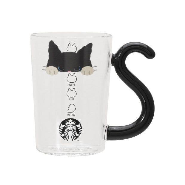 Starbucks Halloween 2025 Heat-Resistant Cat Glass Mug