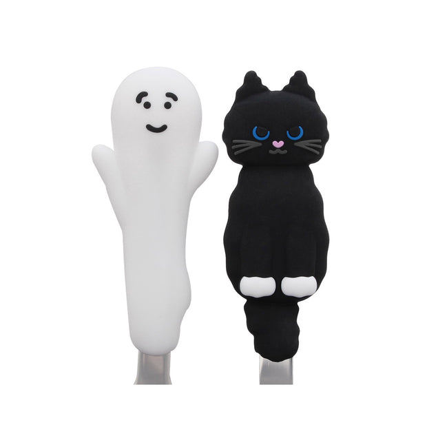 Starbucks Halloween 2025 Cutlery Set with Case: Cat and Ghost