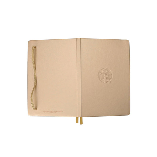 Starbucks Holiday 2025 Notebook Gold
