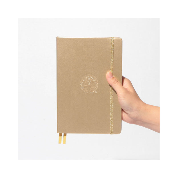 Starbucks Holiday 2025 Notebook Gold