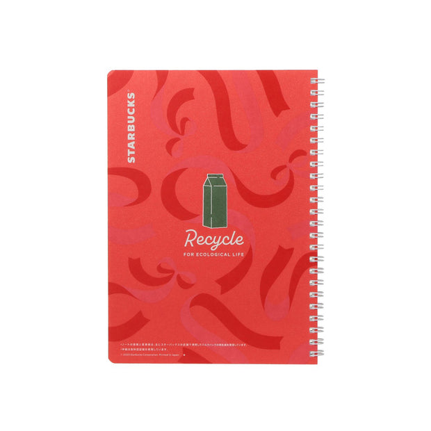 Holiday 2025 Starbucks Campus Ring Notebook Red