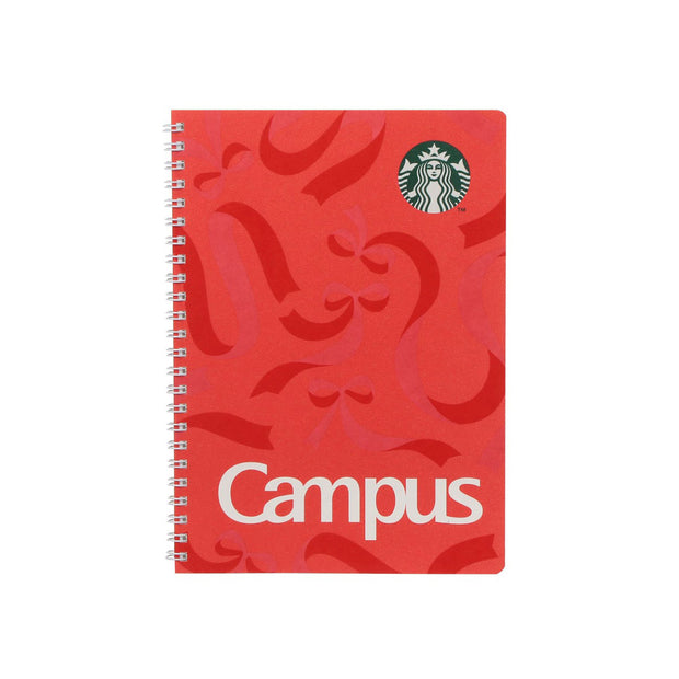 Holiday 2025 Starbucks Campus Ring Notebook Red