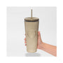 Starbucks 2025 Champagne Gold Logo Cold Cup Tumbler thumbnail 6