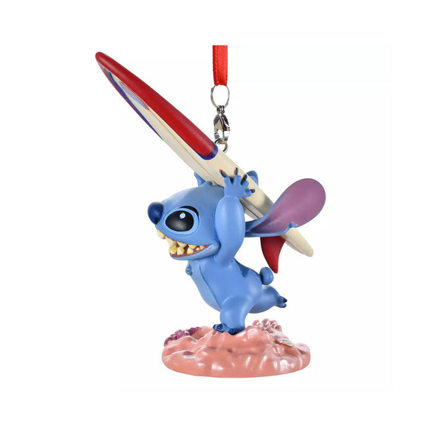Disney Stitch Surfboard Christmas Ornament