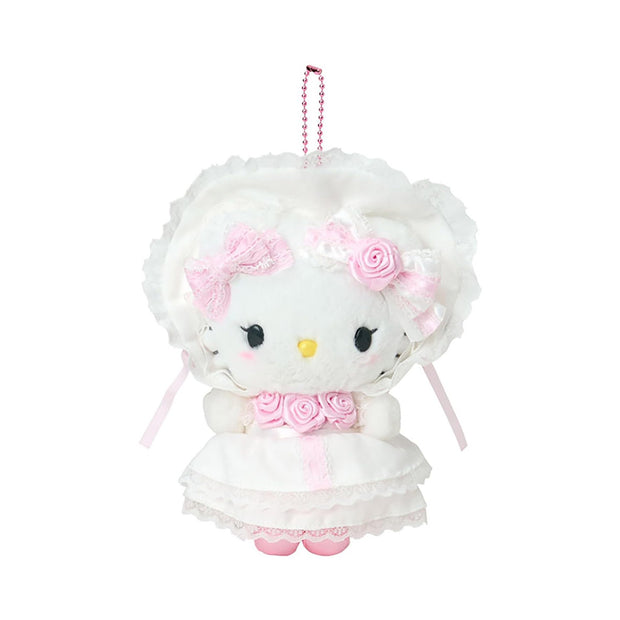 Sanrio White Frill Mascot Holder: Hello Kitty