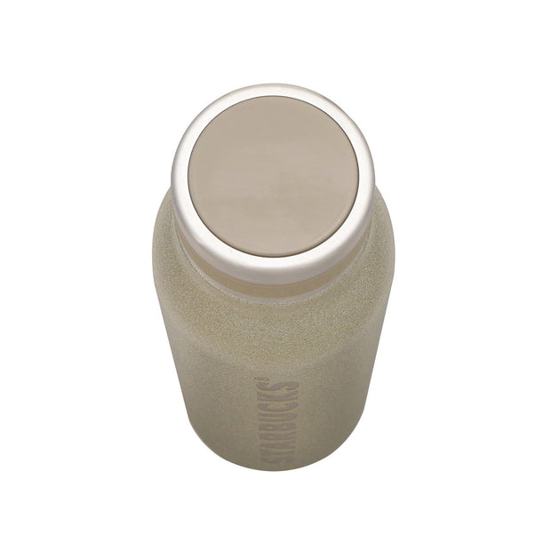 Starbucks Holiday 2025 Champagne Gold Glitter Bottle